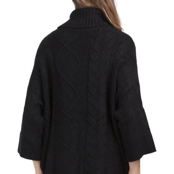 Michael Stars 3/4 Sleeve Turtleneck Poncho (NWT) - Picture 3 of 3
